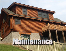  Franktown, Virginia Log Home Maintenance