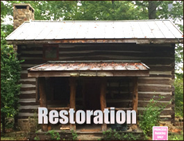 Historic Log Cabin Restoration  Franktown, Virginia